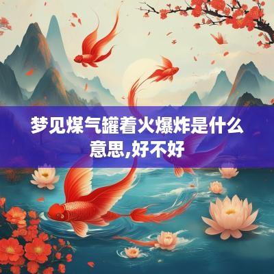 梦见煤气罐着火爆炸是什么意思,好不好