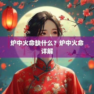 炉中火命缺什么？炉中火命详解