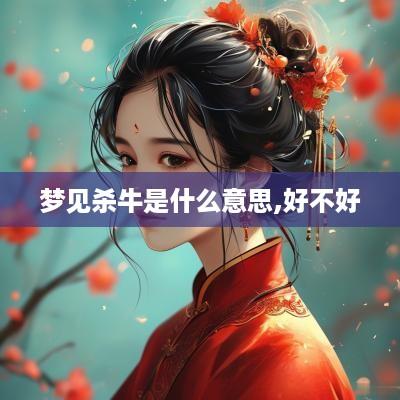 梦见杀牛是什么意思,好不好