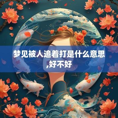 梦见被人追着打是什么意思,好不好