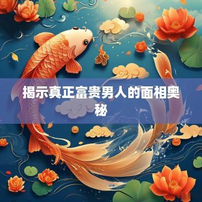 揭示真正富贵男人的面相奥秘