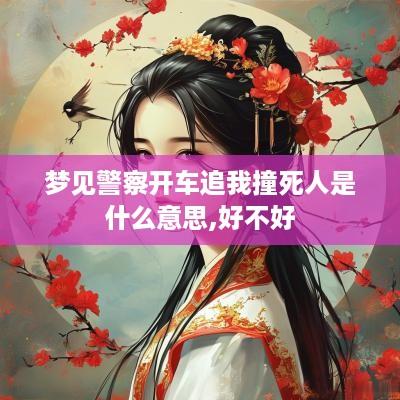 梦见警察开车追我撞死人是什么意思,好不好