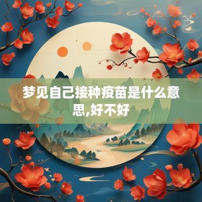梦见自己接种疫苗是什么意思,好不好