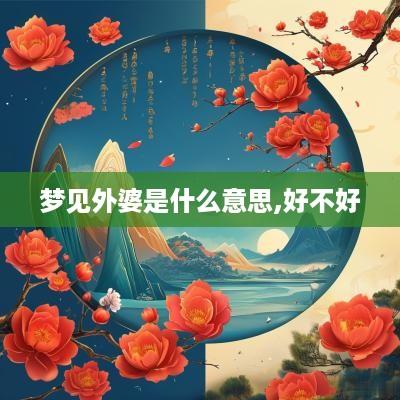 梦见外婆是什么意思,好不好