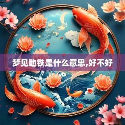 梦见地铁是什么意思,好不好