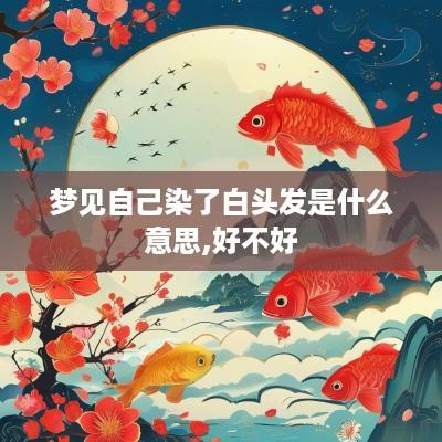 梦见自己染了白头发是什么意思,好不好