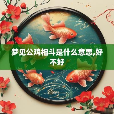 梦见公鸡相斗是什么意思,好不好