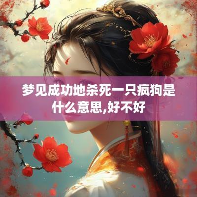 梦见成功地杀死一只疯狗是什么意思,好不好