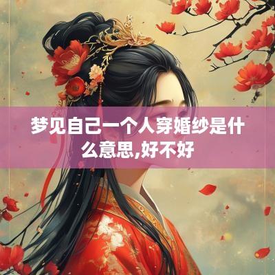 梦见自己一个人穿婚纱是什么意思,好不好