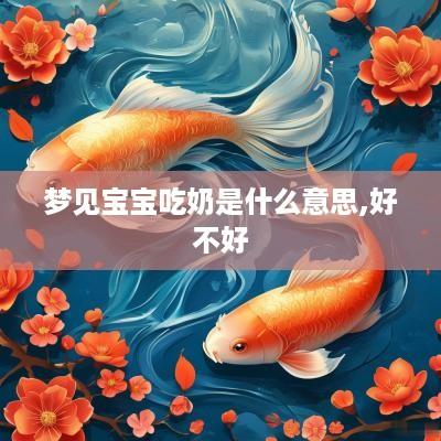 梦见宝宝吃奶是什么意思,好不好