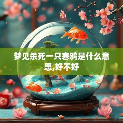 梦见杀死一只寒鸦是什么意思,好不好
