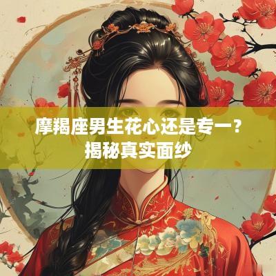 摩羯座男生花心还是专一？揭秘真实面纱