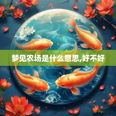 梦见农场是什么意思,好不好