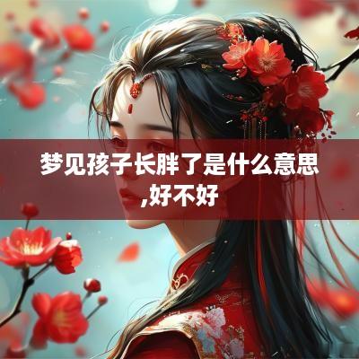梦见孩子长胖了是什么意思,好不好