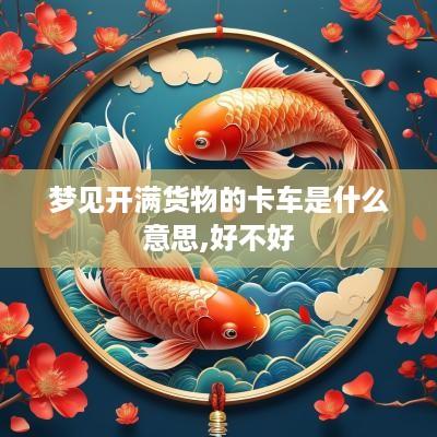 梦见开满货物的卡车是什么意思,好不好