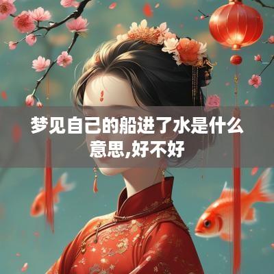 梦见自己的船进了水是什么意思,好不好