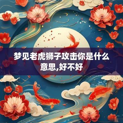 梦见老虎狮子攻击你是什么意思,好不好