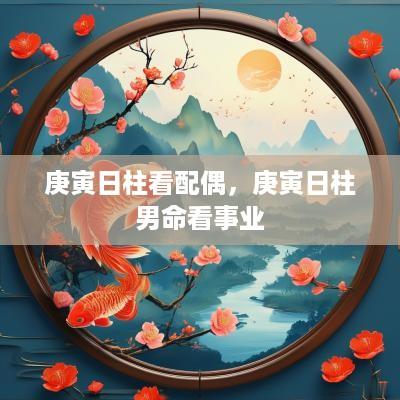 庚寅日柱看配偶，庚寅日柱男命看事业