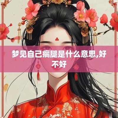 梦见自己瘸腿是什么意思,好不好