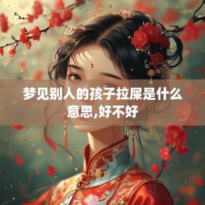 梦见别人的孩子拉屎是什么意思,好不好
