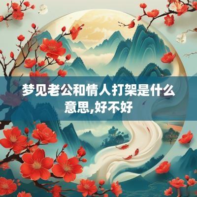 梦见老公和情人打架是什么意思,好不好