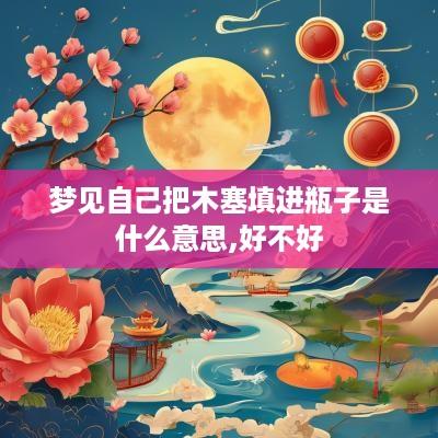 梦见自己把木塞填进瓶子是什么意思,好不好
