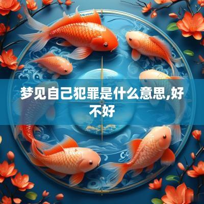 梦见自己犯罪是什么意思,好不好