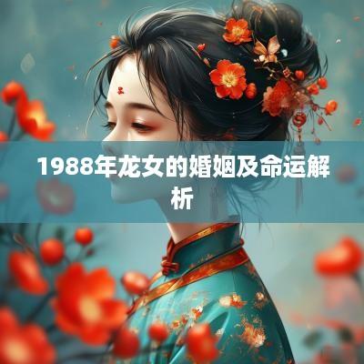1988年龙女的婚姻及命运解析