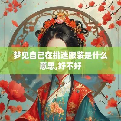 梦见自己在挑选服装是什么意思,好不好