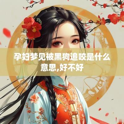 孕妇梦见被黑狗追咬是什么意思,好不好