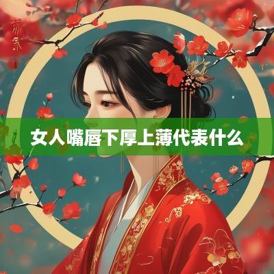 女人嘴唇下厚上薄代表什么