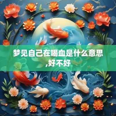 梦见自己在喝血是什么意思,好不好