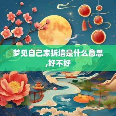 梦见自己家拆墙是什么意思,好不好