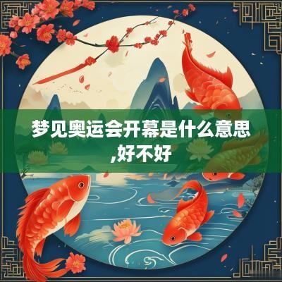 梦见奥运会开幕是什么意思,好不好