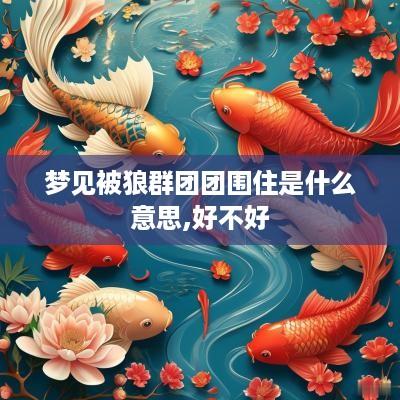 梦见被狼群团团围住是什么意思,好不好