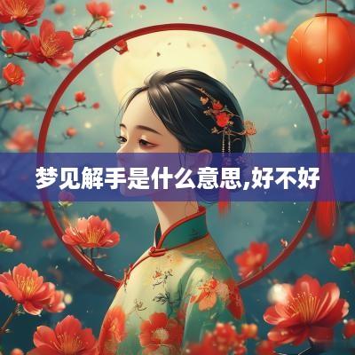 梦见解手是什么意思,好不好