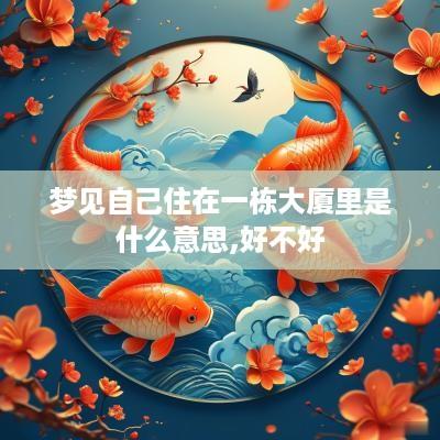 梦见自己住在一栋大厦里是什么意思,好不好