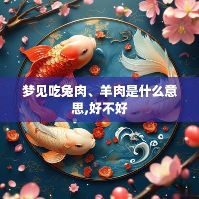 梦见吃兔肉、羊肉是什么意思,好不好