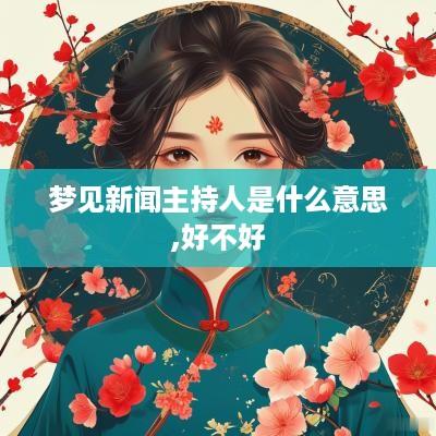 梦见新闻主持人是什么意思,好不好