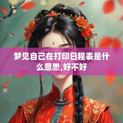 梦见自己在打印日程表是什么意思,好不好