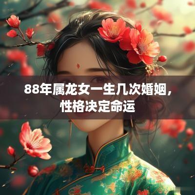 88年属龙女一生几次婚姻，性格决定命运