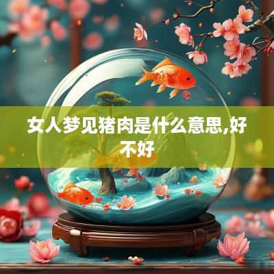女人梦见猪肉是什么意思,好不好