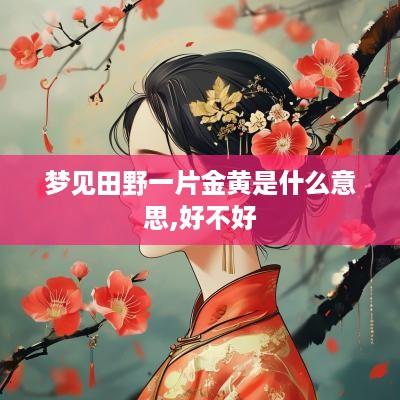 梦见田野一片金黄是什么意思,好不好