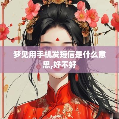 梦见用手机发短信是什么意思,好不好