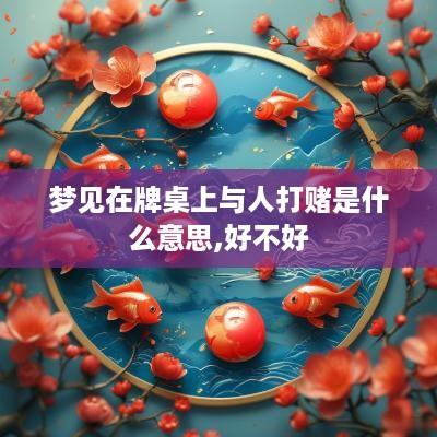 梦见在牌桌上与人打赌是什么意思,好不好