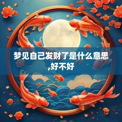 梦见自己发财了是什么意思,好不好