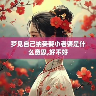 梦见自己纳妾娶小老婆是什么意思,好不好