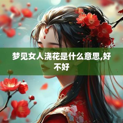 梦见女人浇花是什么意思,好不好