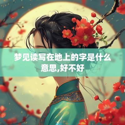 梦见读写在地上的字是什么意思,好不好