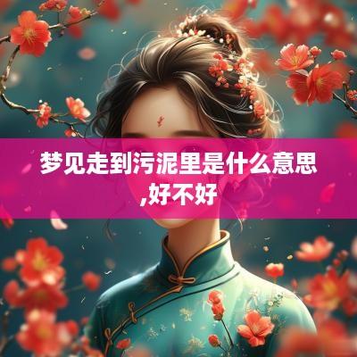 梦见走到污泥里是什么意思,好不好